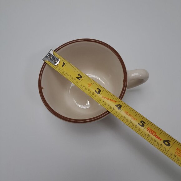 Syracuse China Restaurantware Coffee Cup White with Brown Trim Collectible Tea - Picture 3 of 9